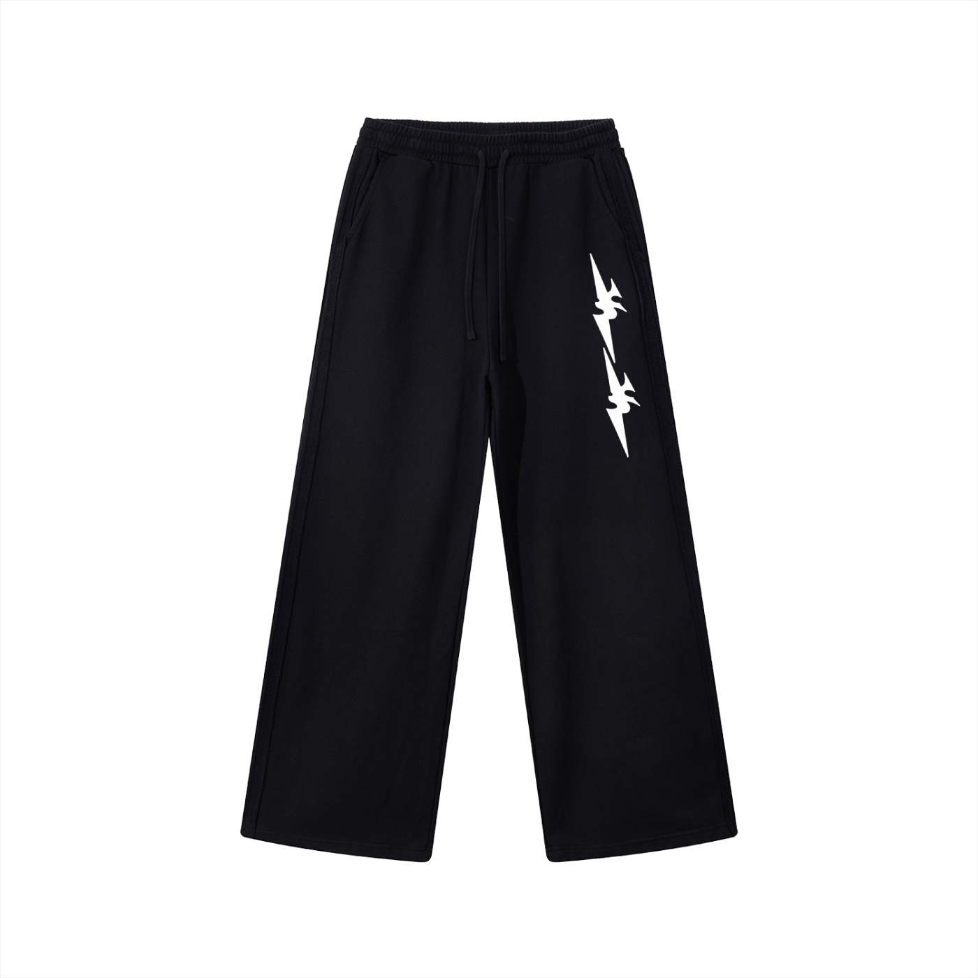 Contrast Tape Straight-Leg Sweatpants