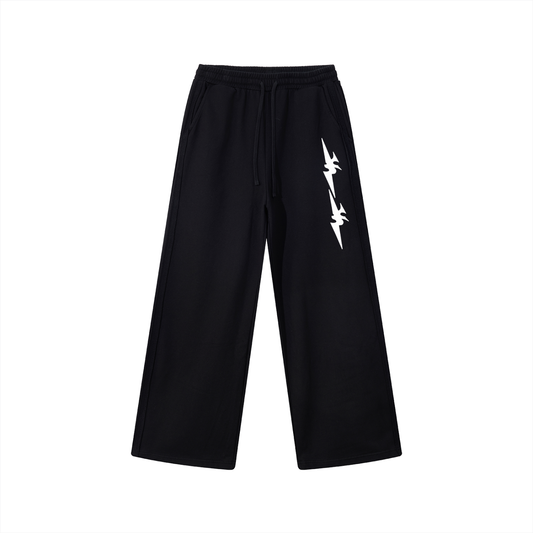 Contrast Tape Straight-Leg Sweatpants