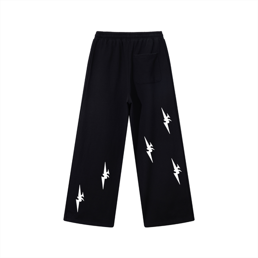 Contrast Tape Straight-Leg Sweatpants